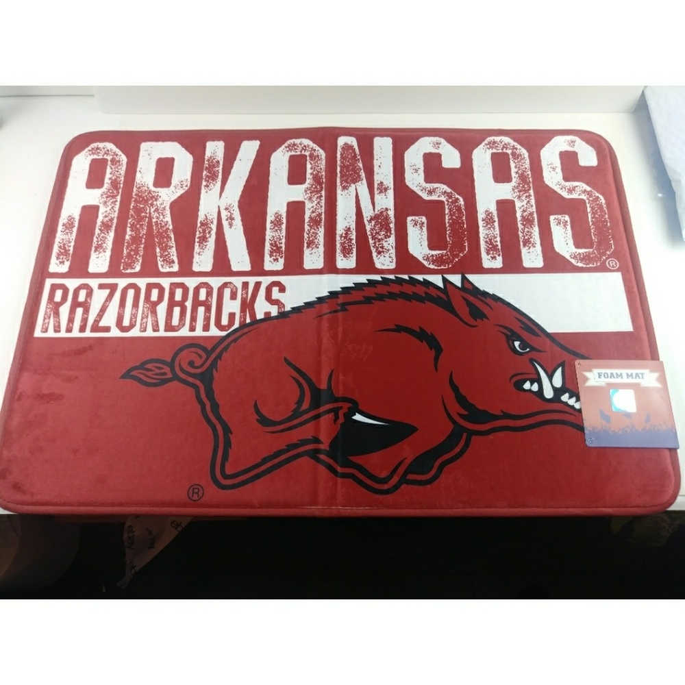 Arkansas Razorback Team Floor Foam Mat NWT